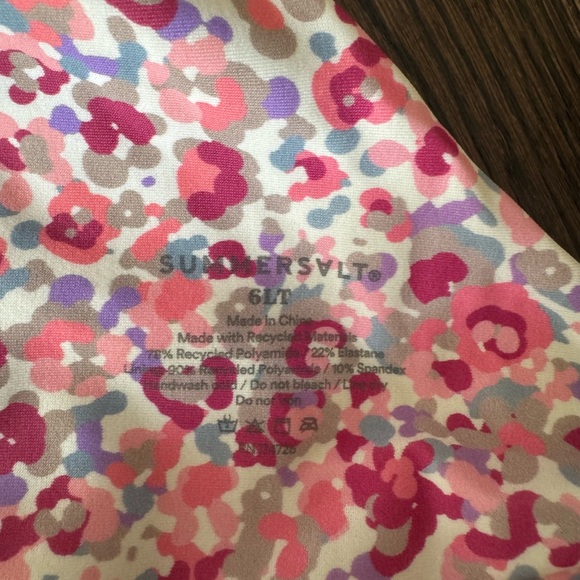 Summersalt Pink Floral One Piece Swimsuit - Picture 3 of 3